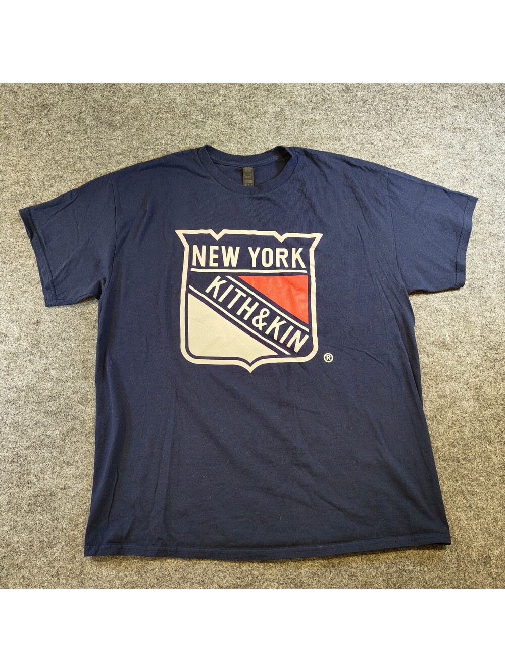 Kith Night at the Garden T‑Shirt XL New York Kith & Kin Graphic Tee Navy Blue